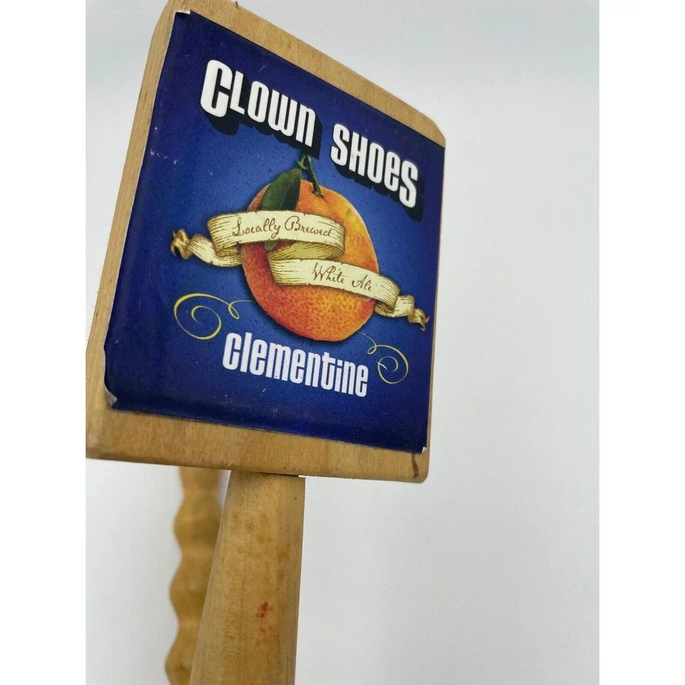 Squatters Clown Shoes Beer Tap‎ Handles Wood Bar Decor Craft Brewery